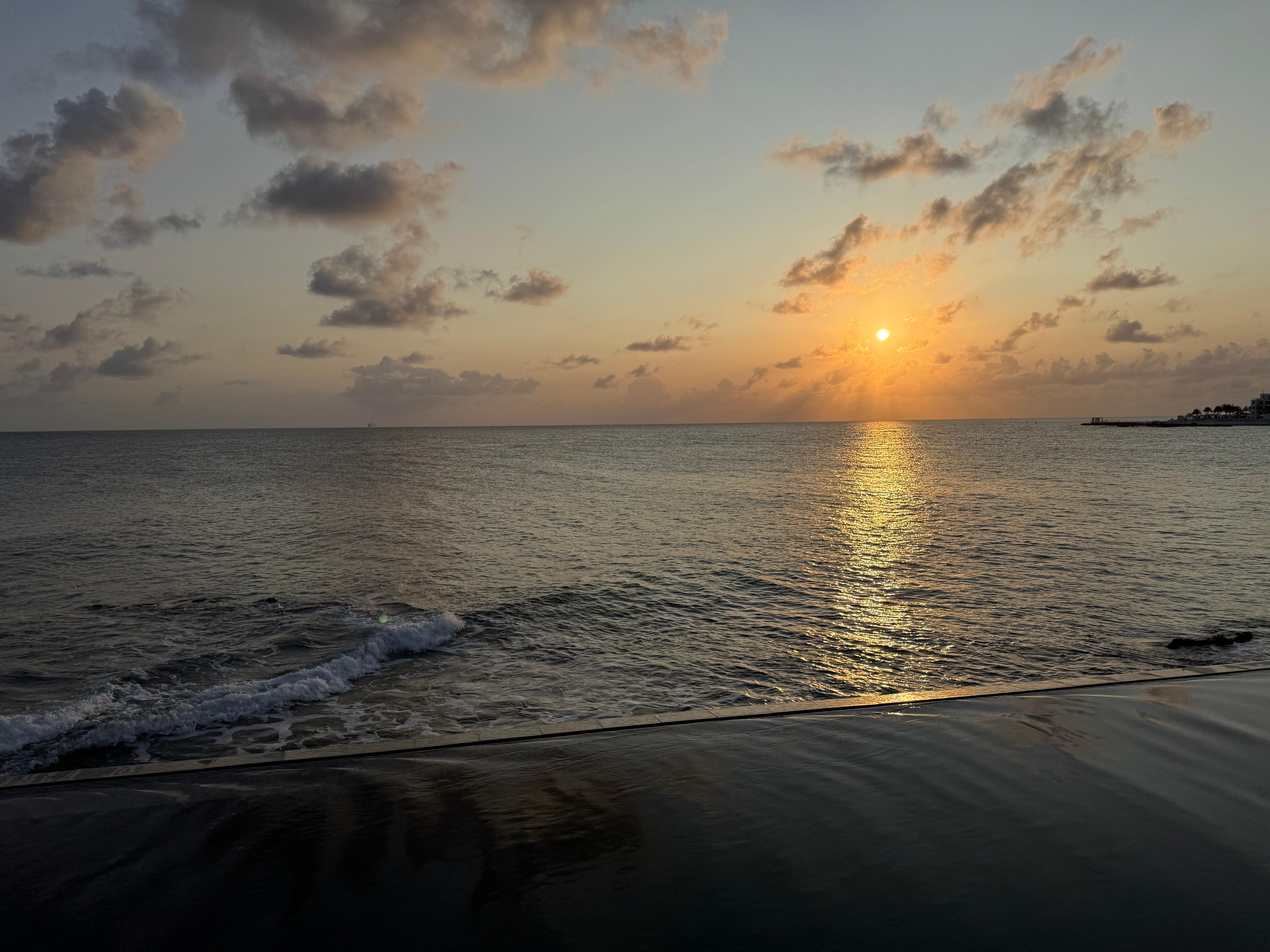 First sunset view