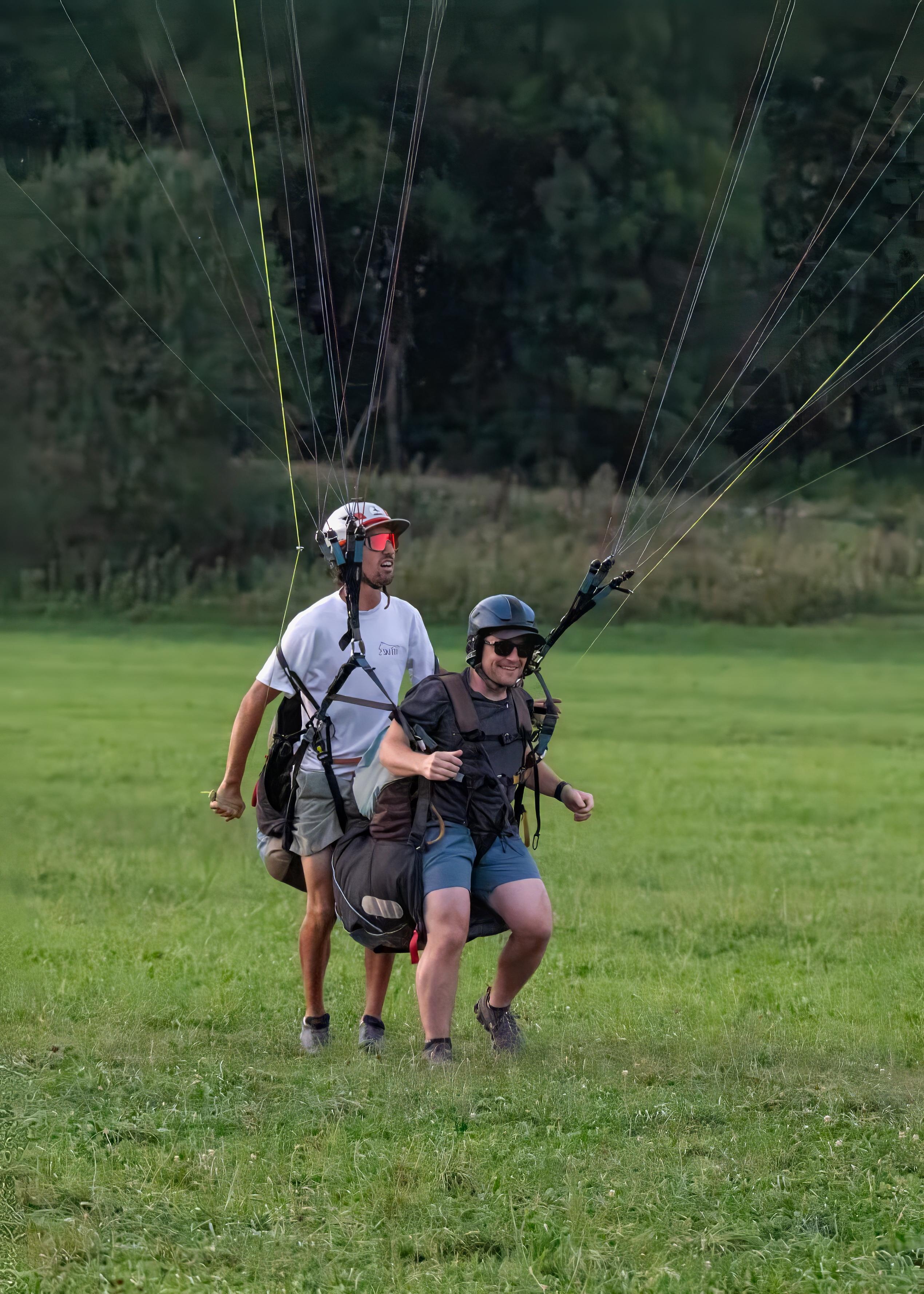Our son Mark paragliding in Samoens