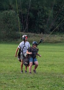 Our son Mark paragliding in Samoens