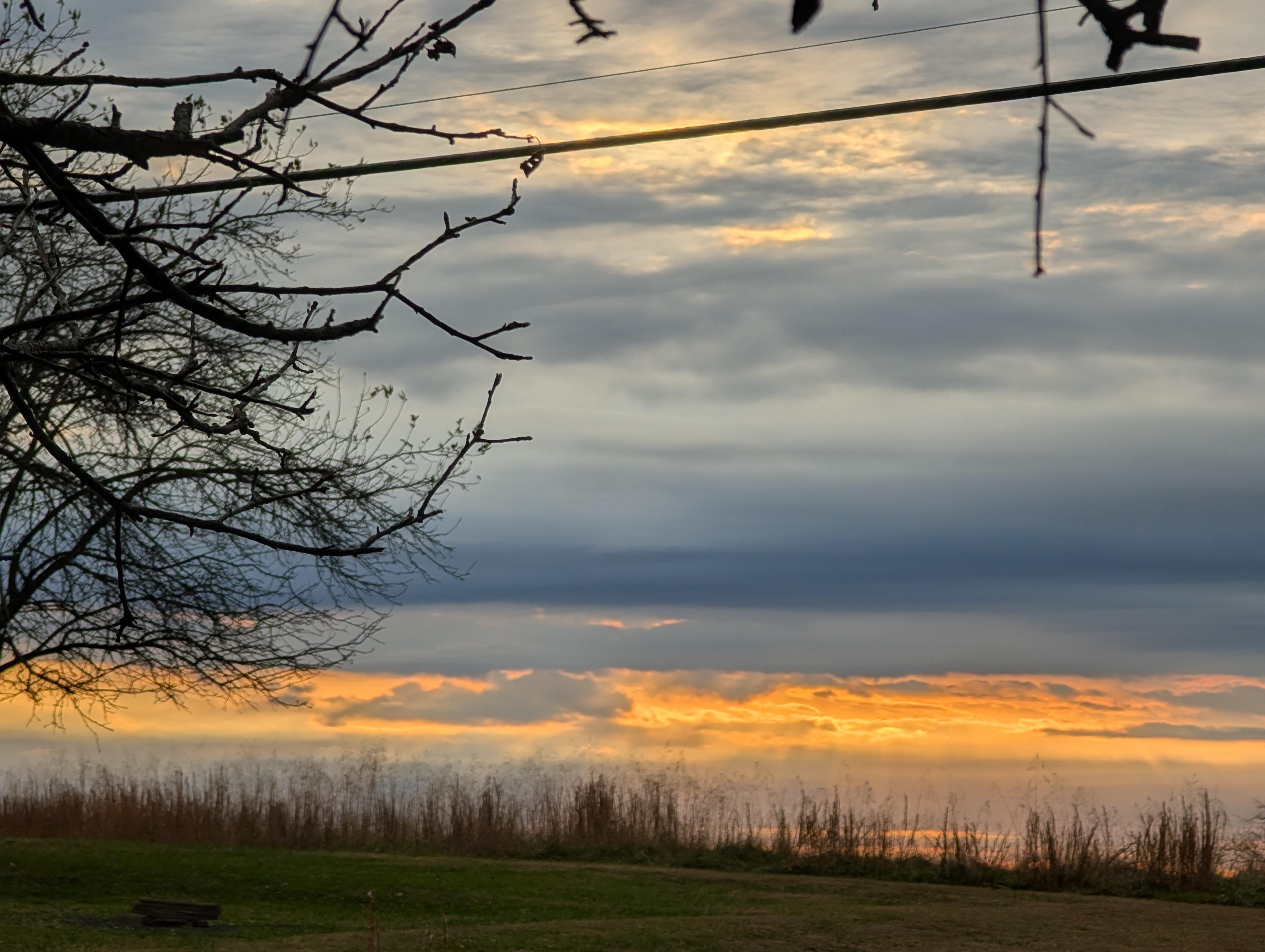 November sunset from the deck