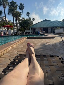 The pool and hot tub