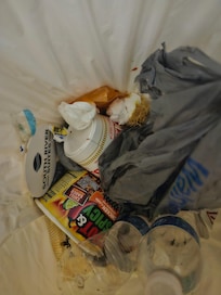 Trash as I walked in