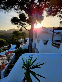 Sonnenaufgang von der Dachterrasse