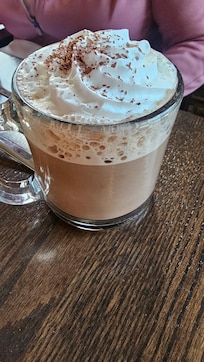 Hot cocoa from the drinks menu