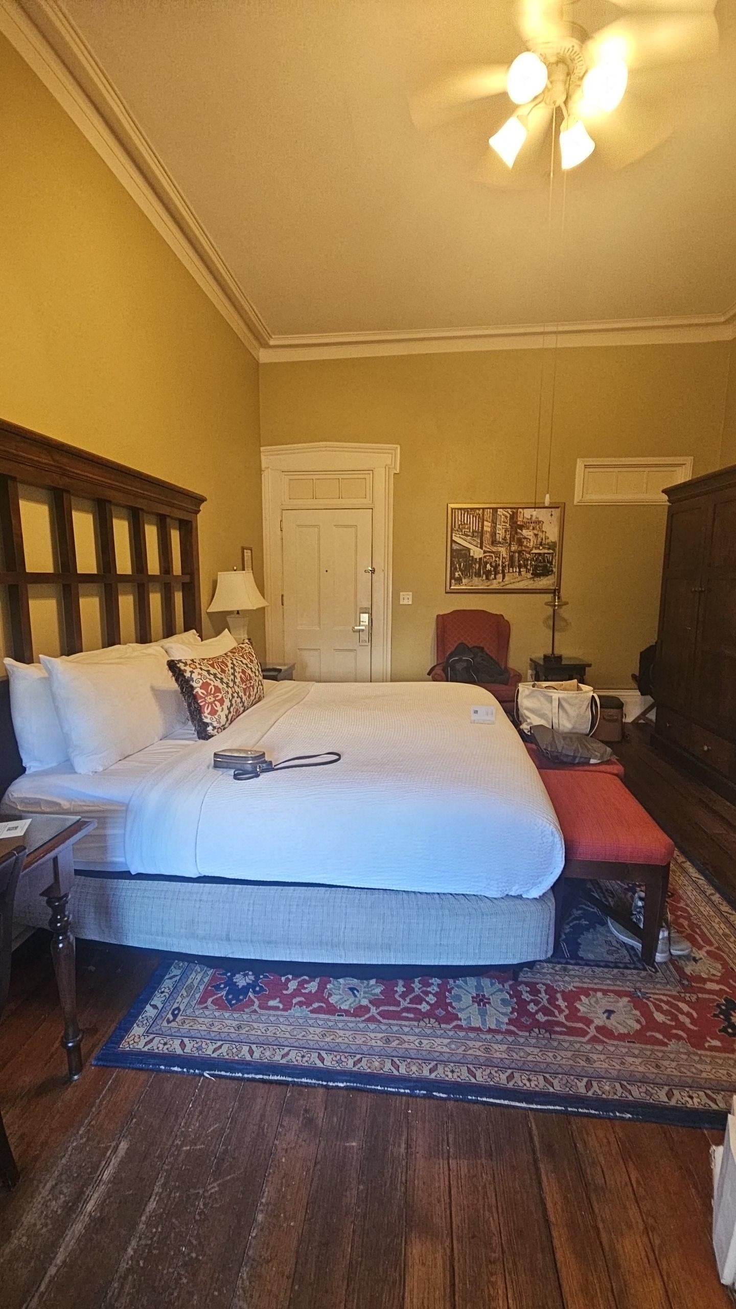 King room with balcony access. 