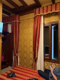 Their small dark room.