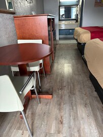 I wish the quality of the photos was better there was zero lighting inside and the floors were GROSS. bugs flying in the room