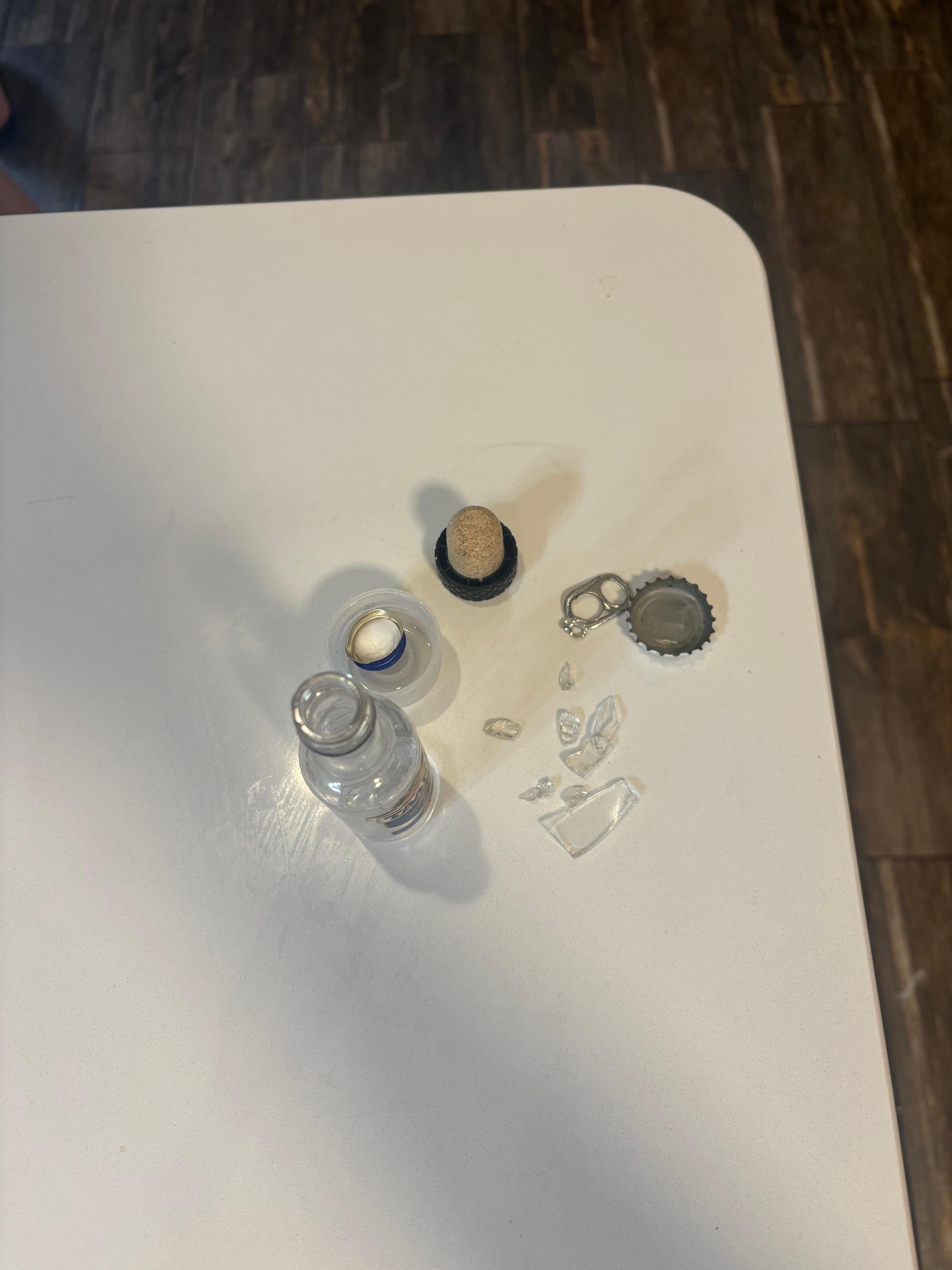 Glass and trash found around the pool. Need better cleaning staff. 