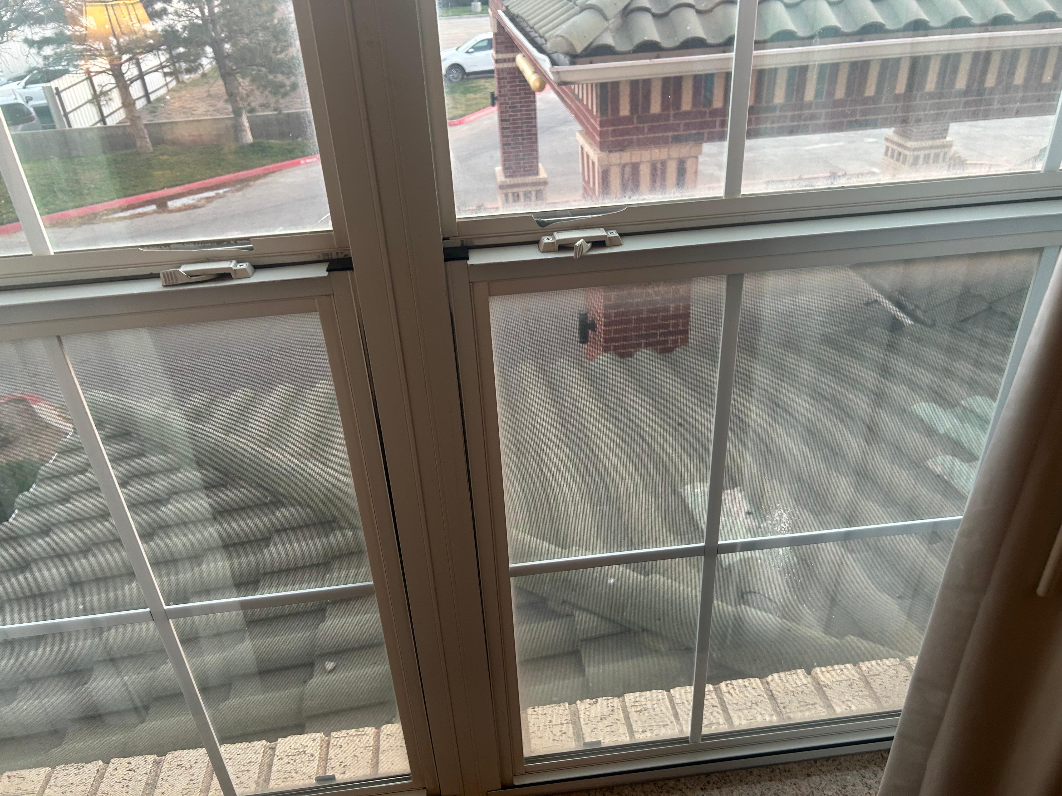 Broken window frames