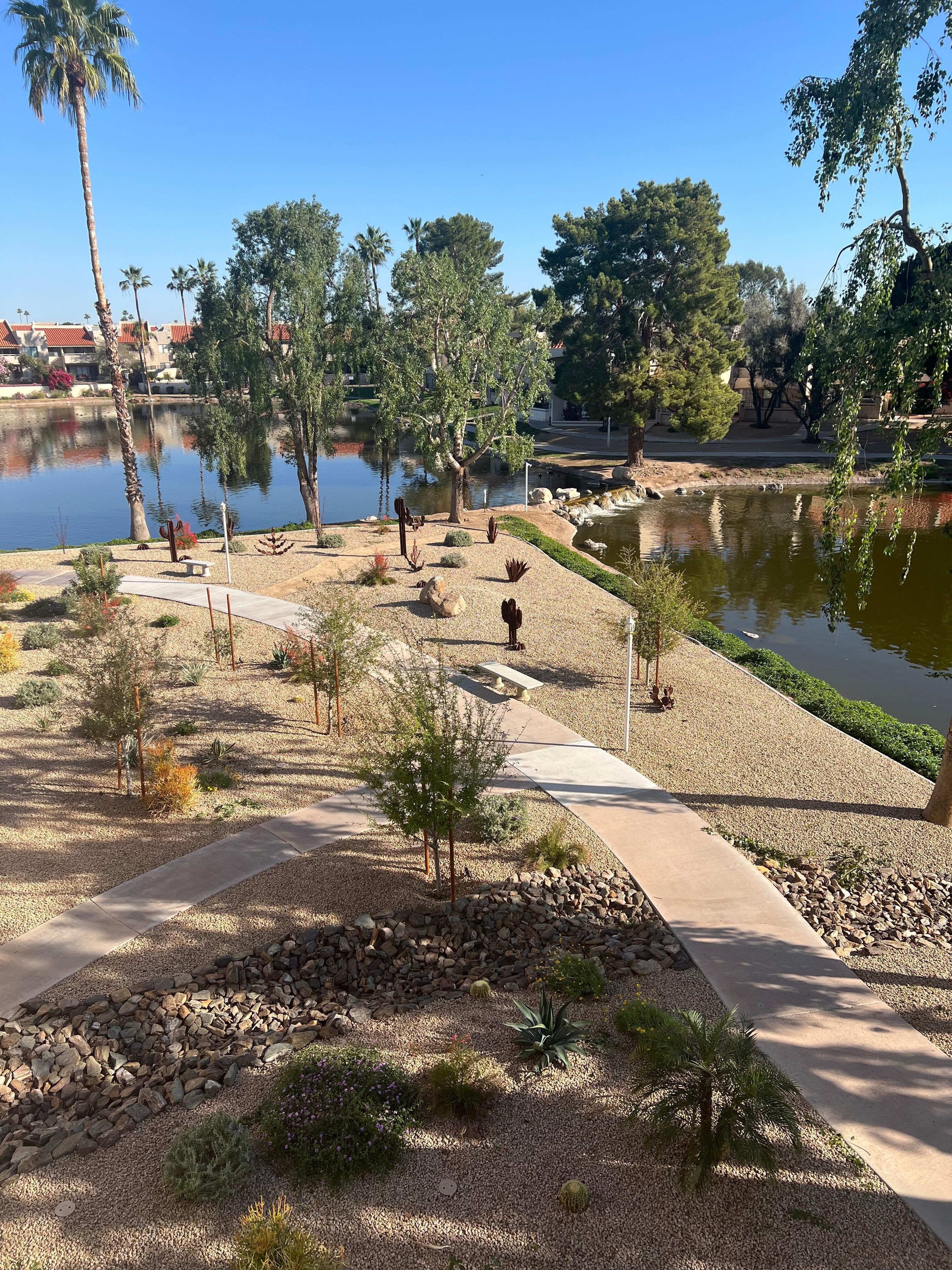 view from the balcony