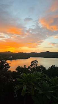 Sunset from the pool.