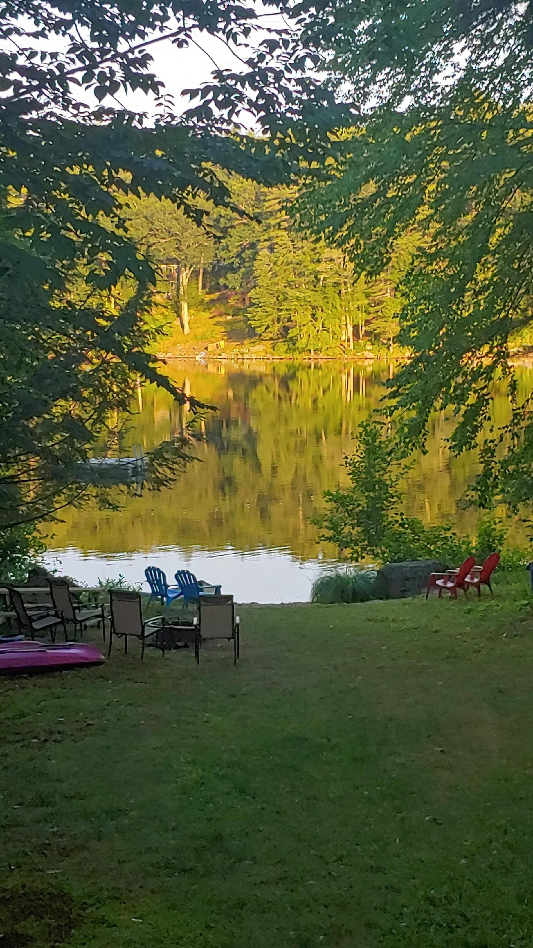 Sunset from the deck