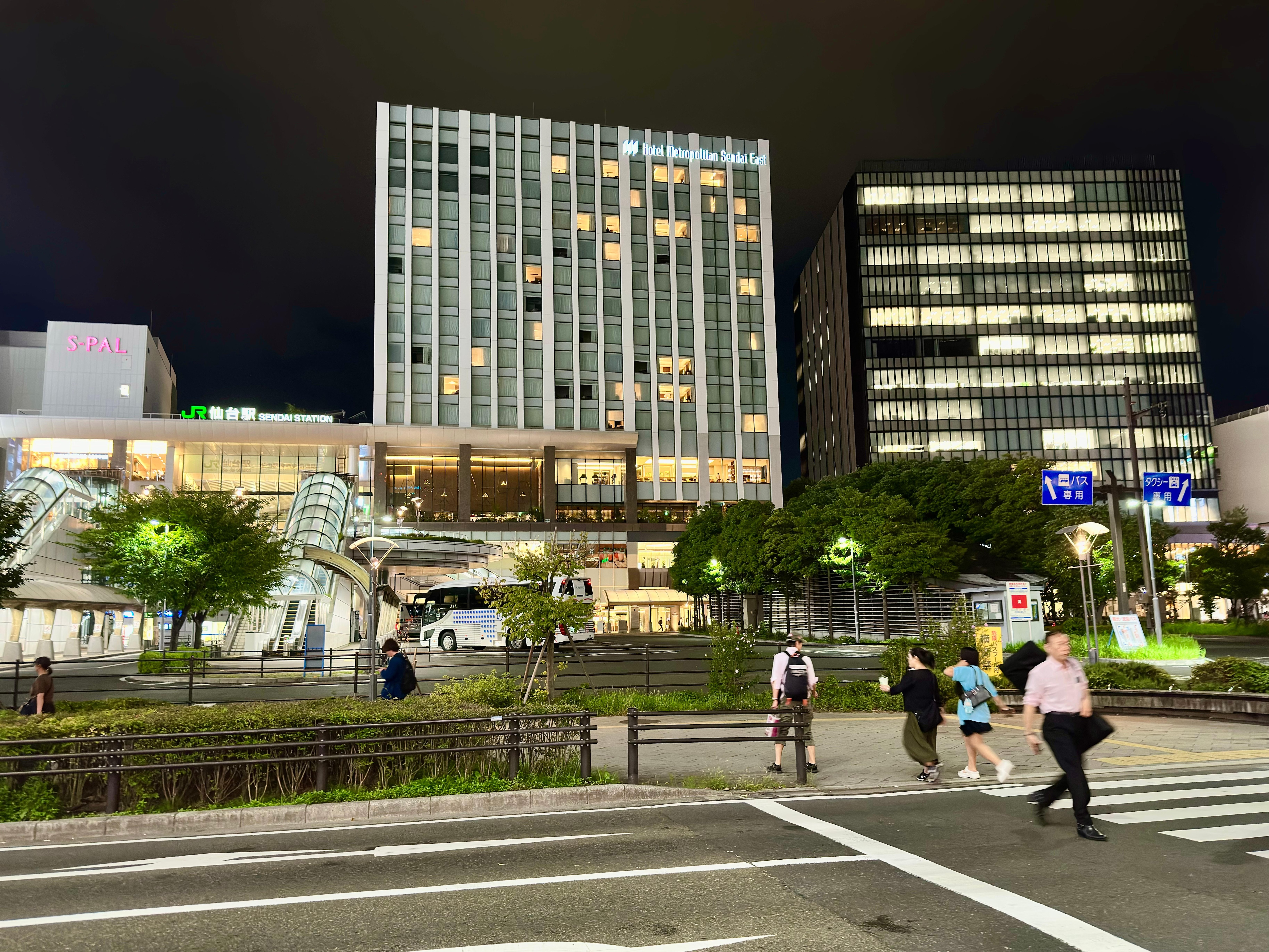 Walk across the road is the train station 