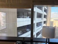 Panoramic view of the parking lot