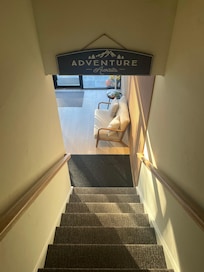 Stairs to lobby