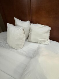Pillows had seen their better days