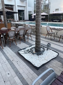 Courtyard and bar area
