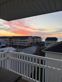 Sunrise from master bedroom balcony