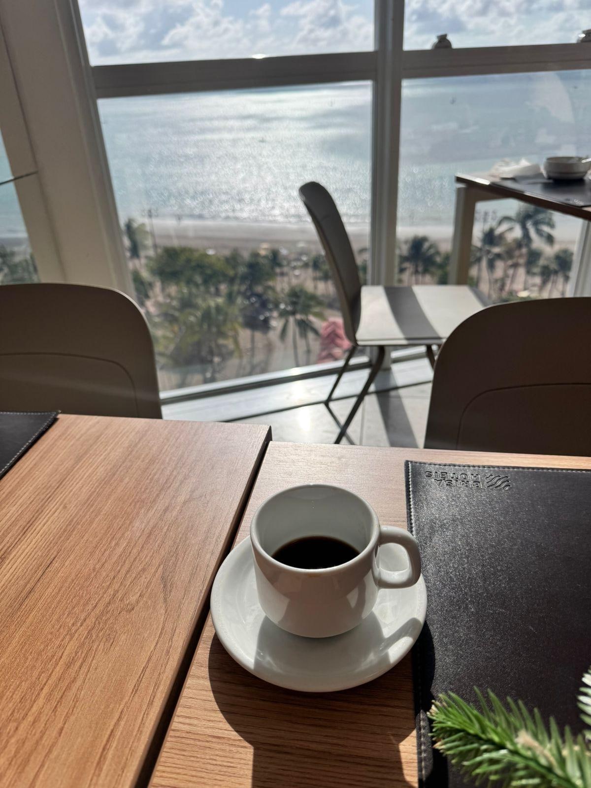 Vista do café da manhã 