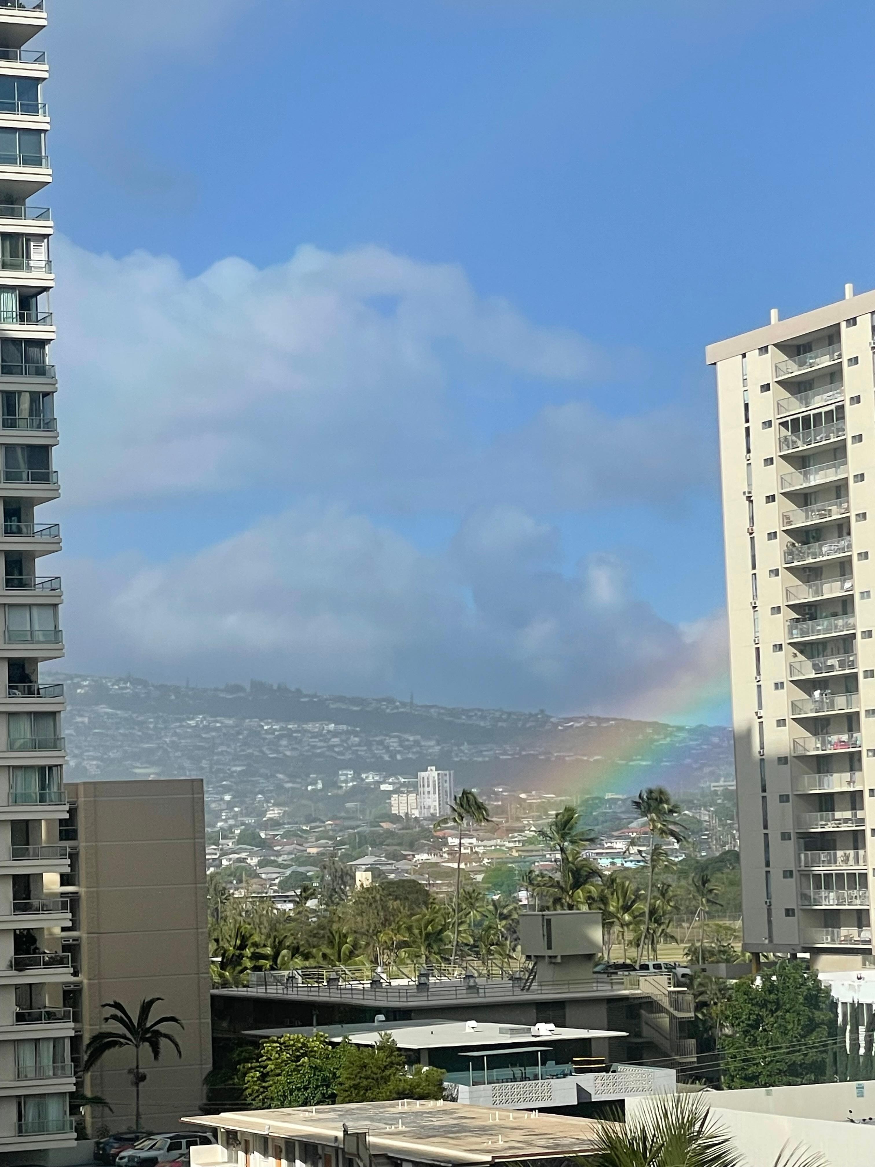 Rainbow from lanai
