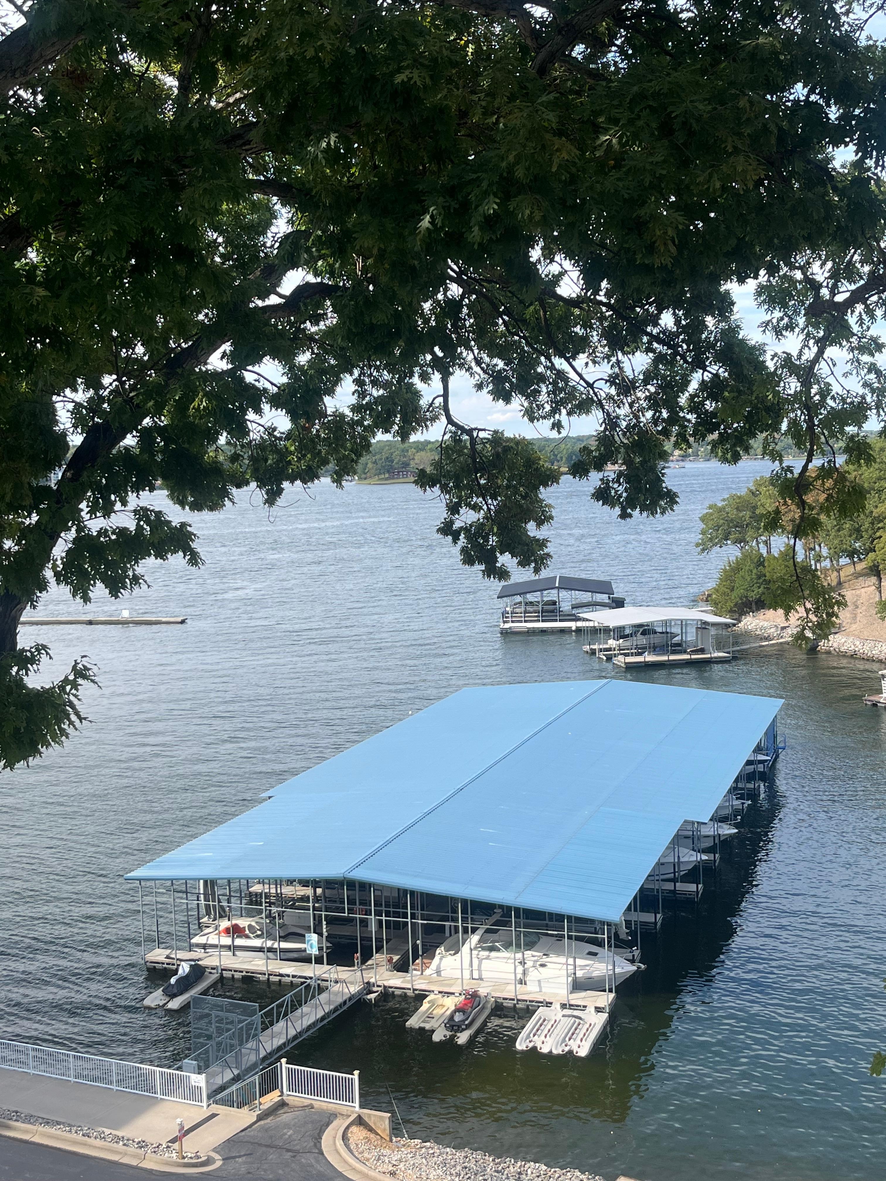 view from the covered porch