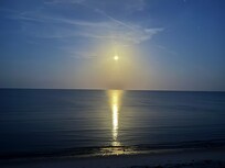 View of the moon from the house