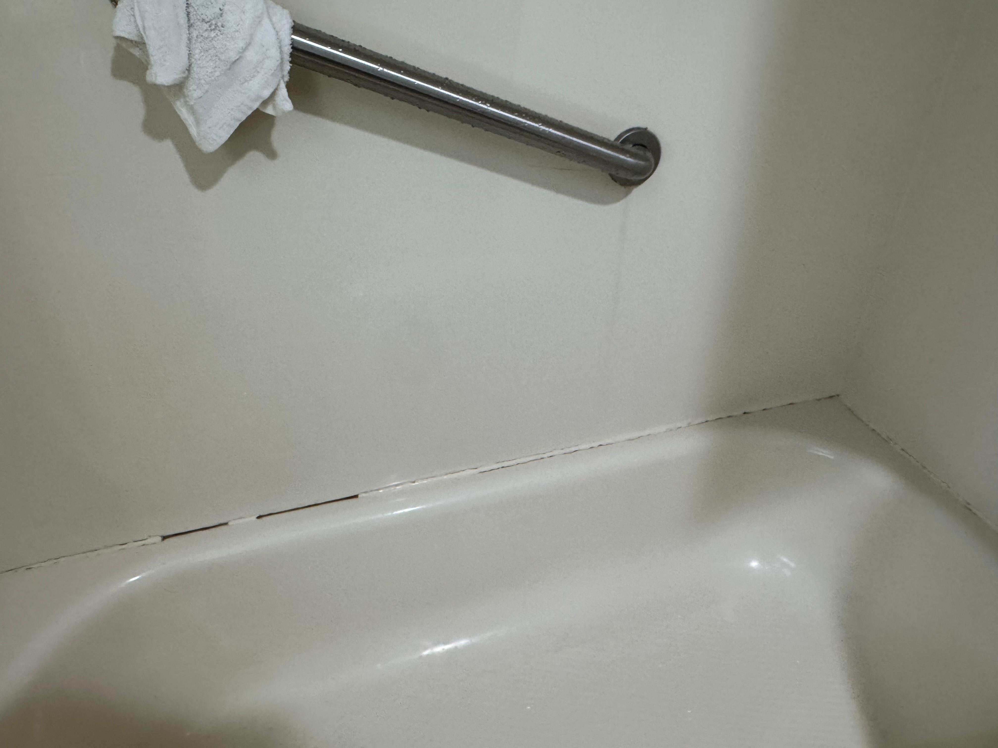 Caulking cracked and black