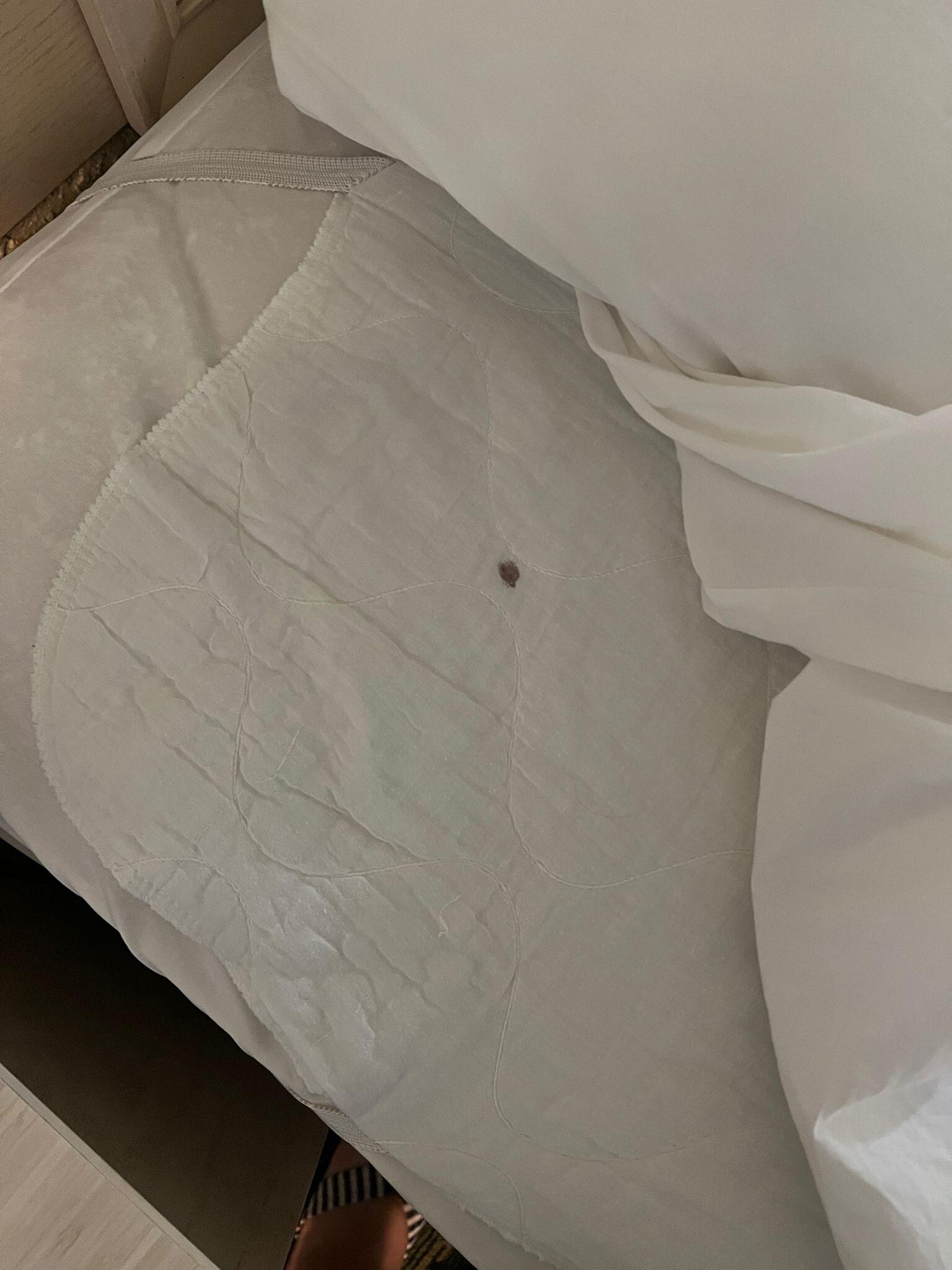 Stain in bed