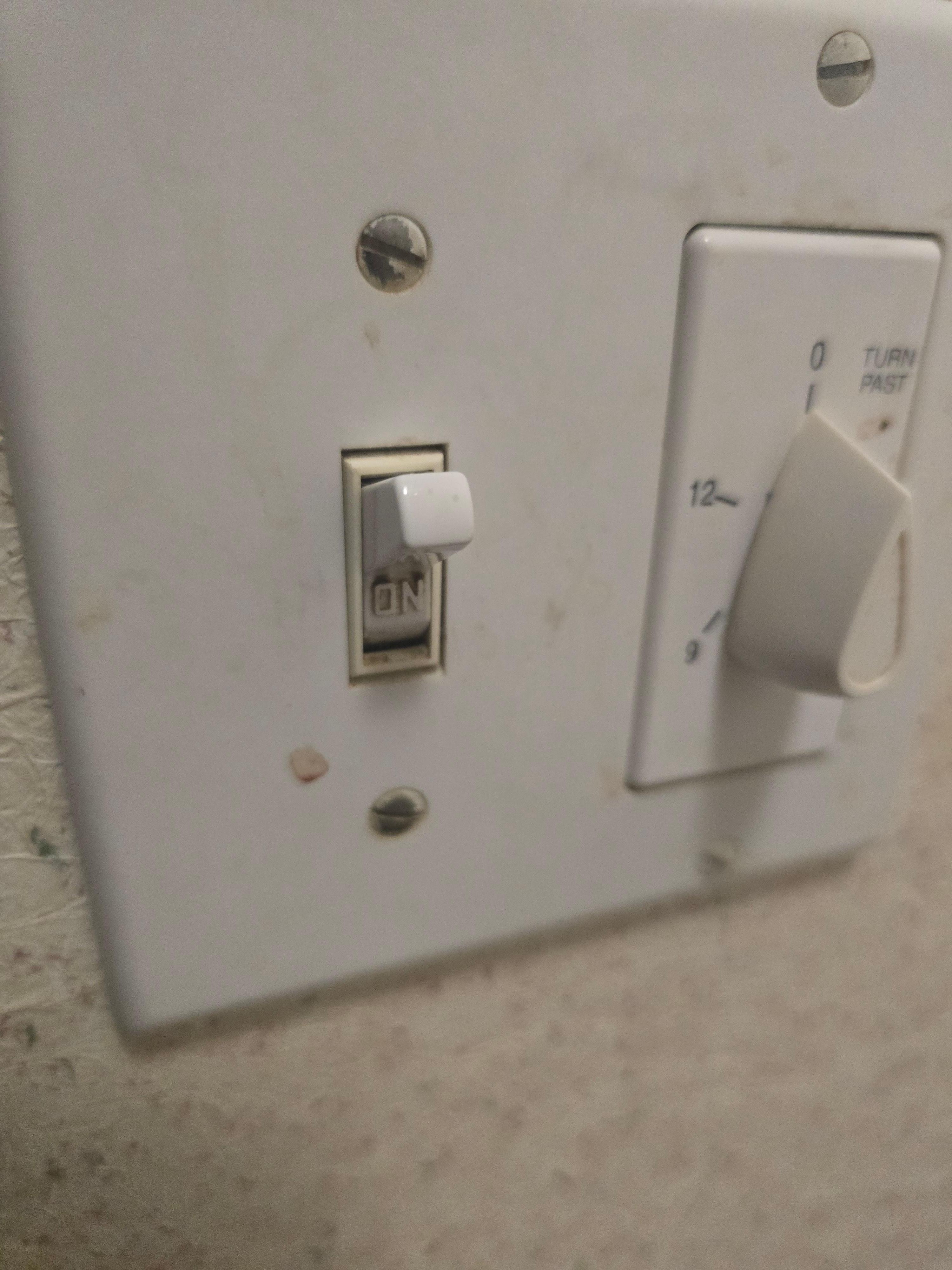 Blood in switch and wall