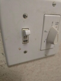 Blood in switch and wall
