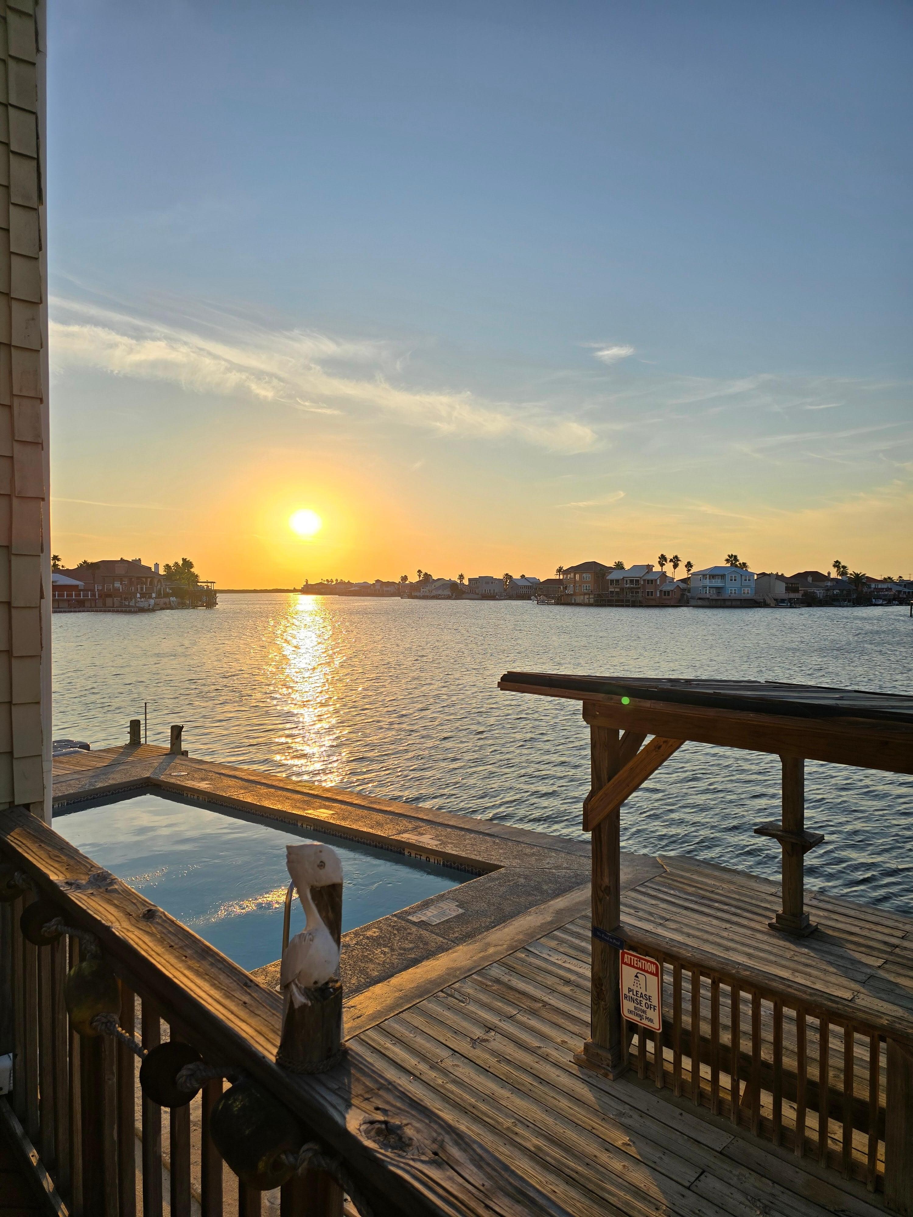 Sunset from the deck!