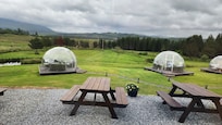 Private pods for drinks and relaxation.