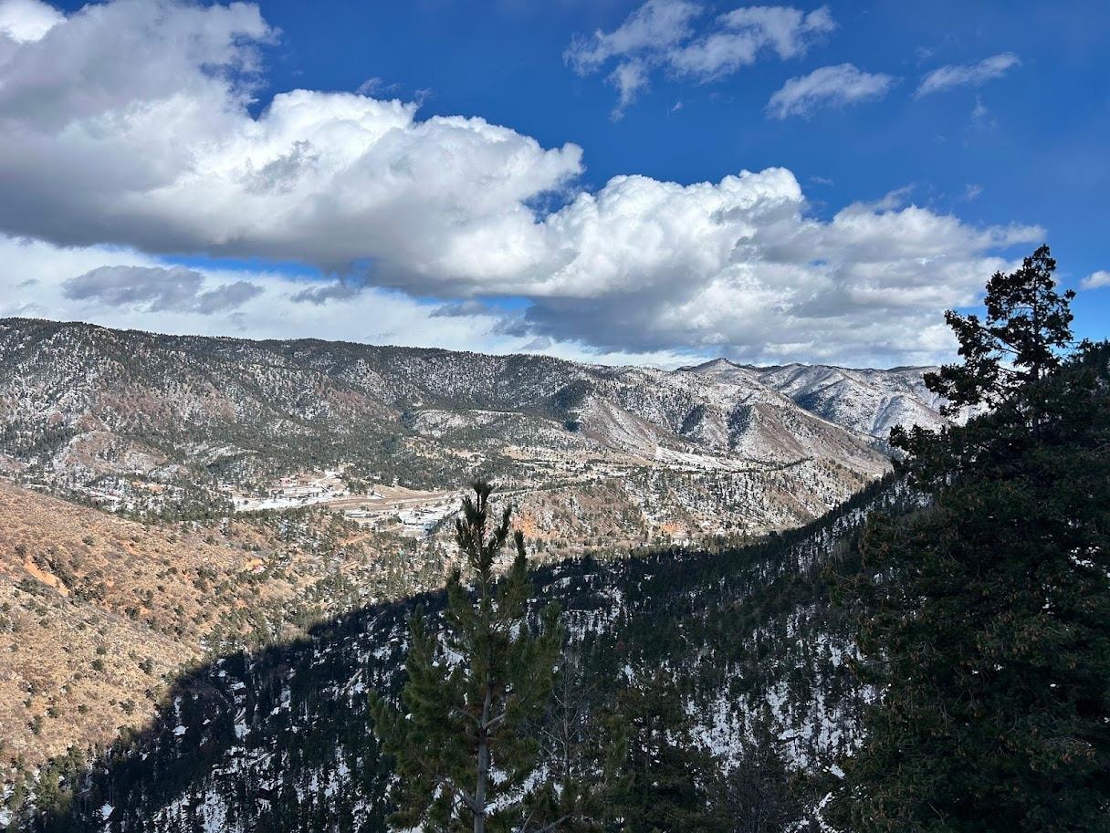 views from the local hiking trail