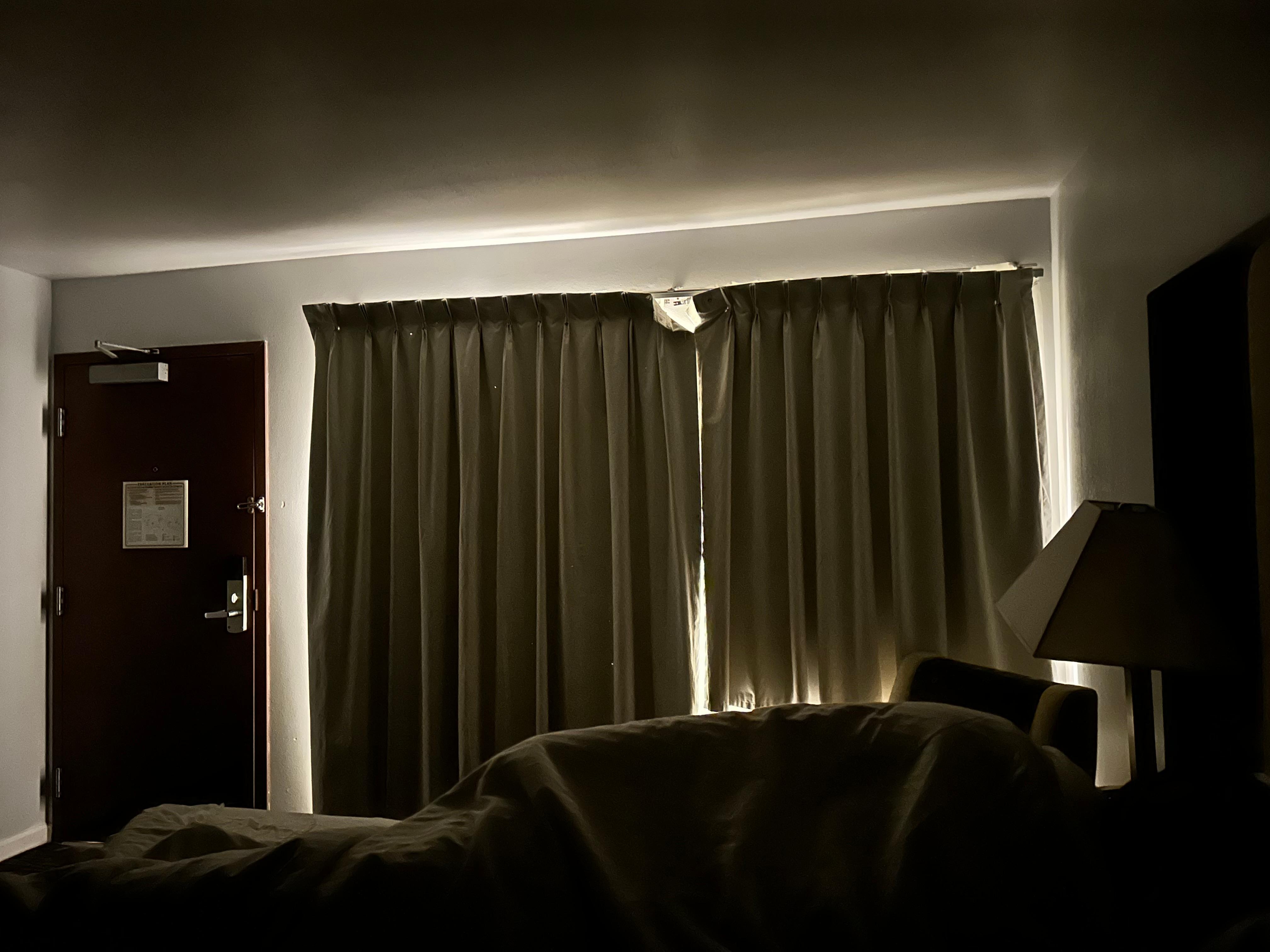 This is 2am in the morning no lights on in our room pitch dark 