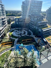 Outside park area accessible from the 4th floor. Serene and relaxing.