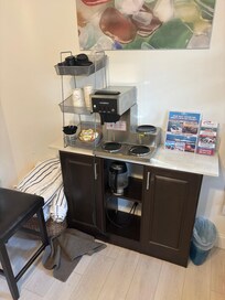 No coffee and dirty area