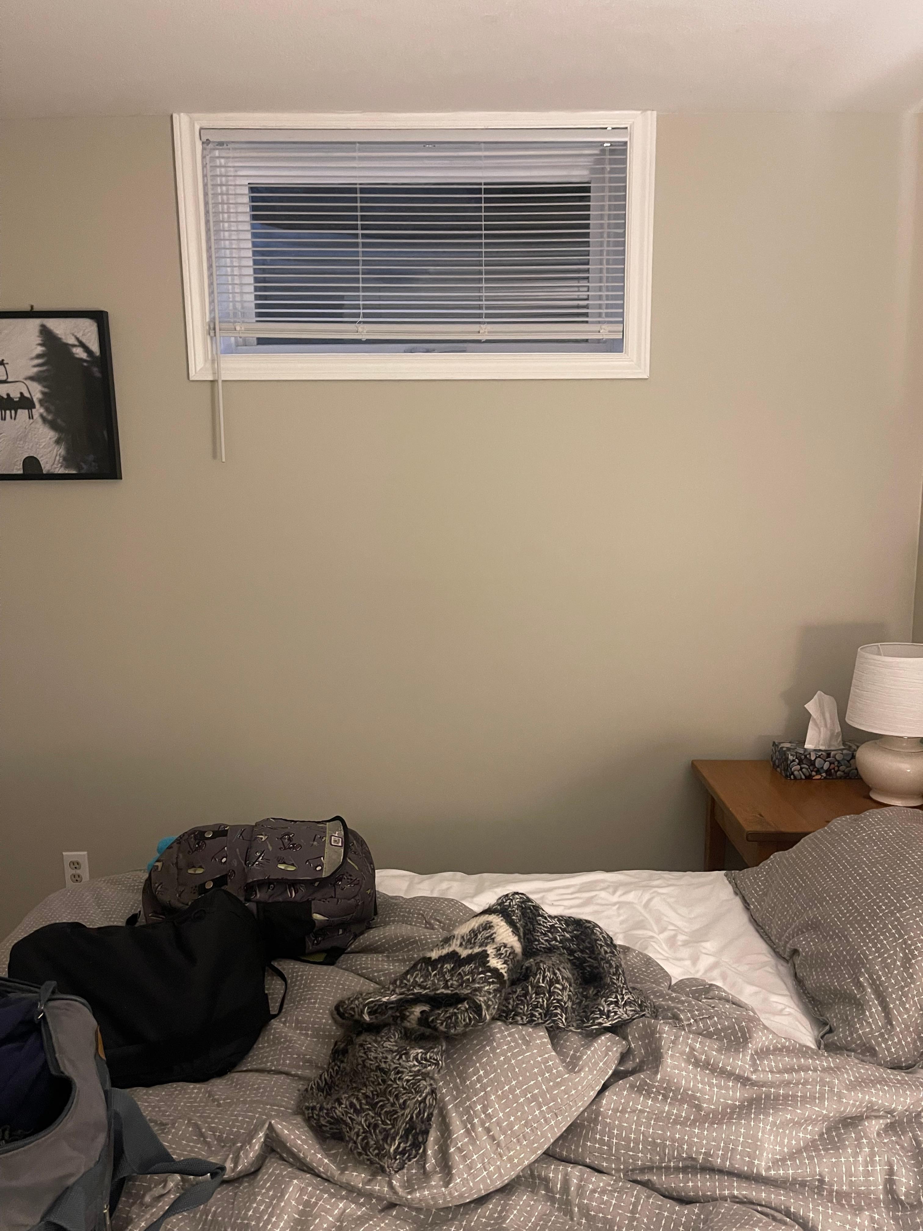 The windows are also too high to climb out of. 