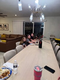 Big table for family dinners