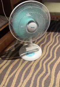 fan provided wasn’t even clean