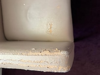 The chair was severely damaged