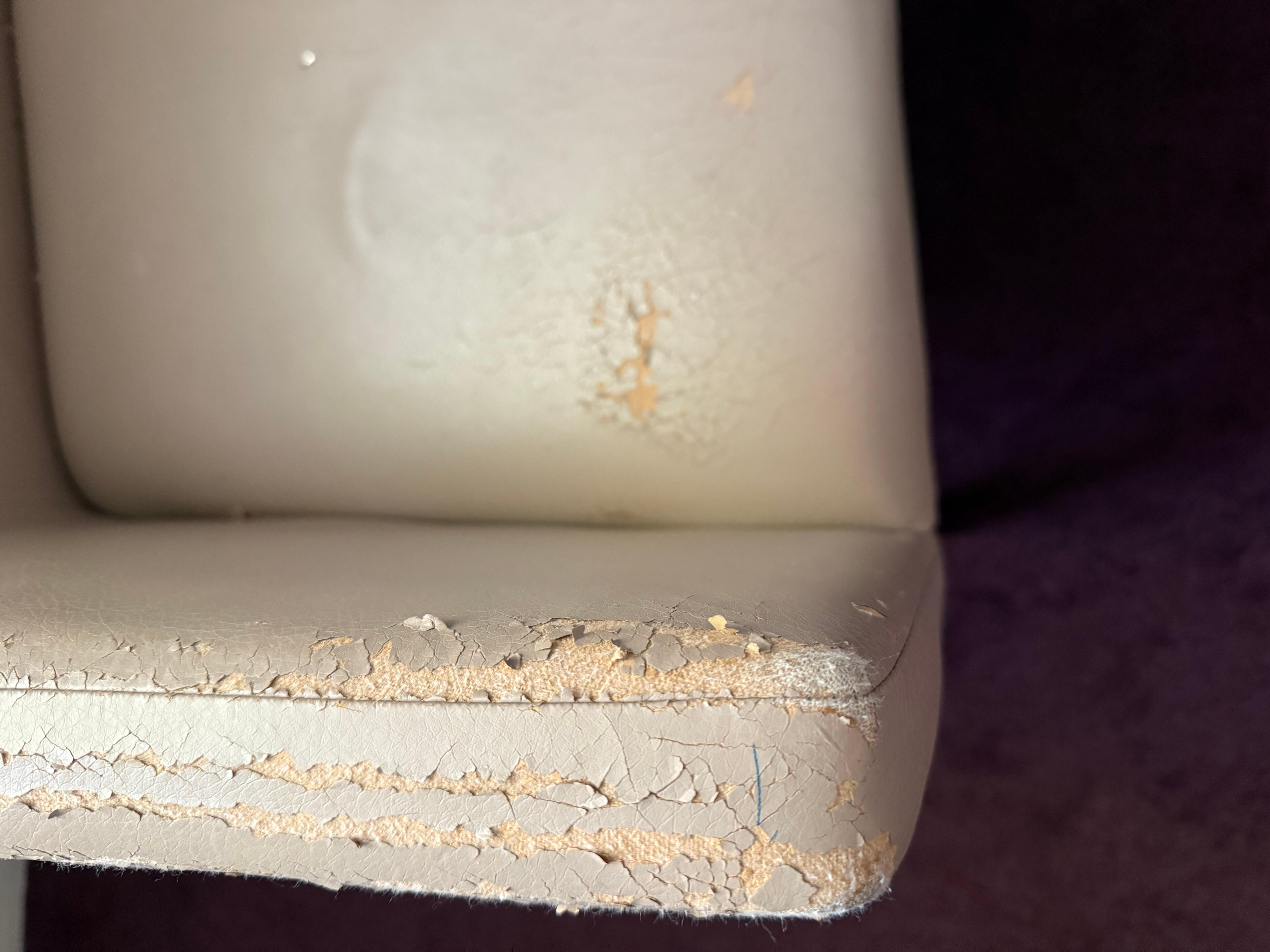 The chair was severely damaged 