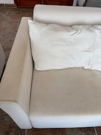 Dirty living room pillows