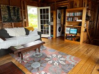 Cozy living room upstairs.