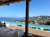 Rooftop infinity pool and view