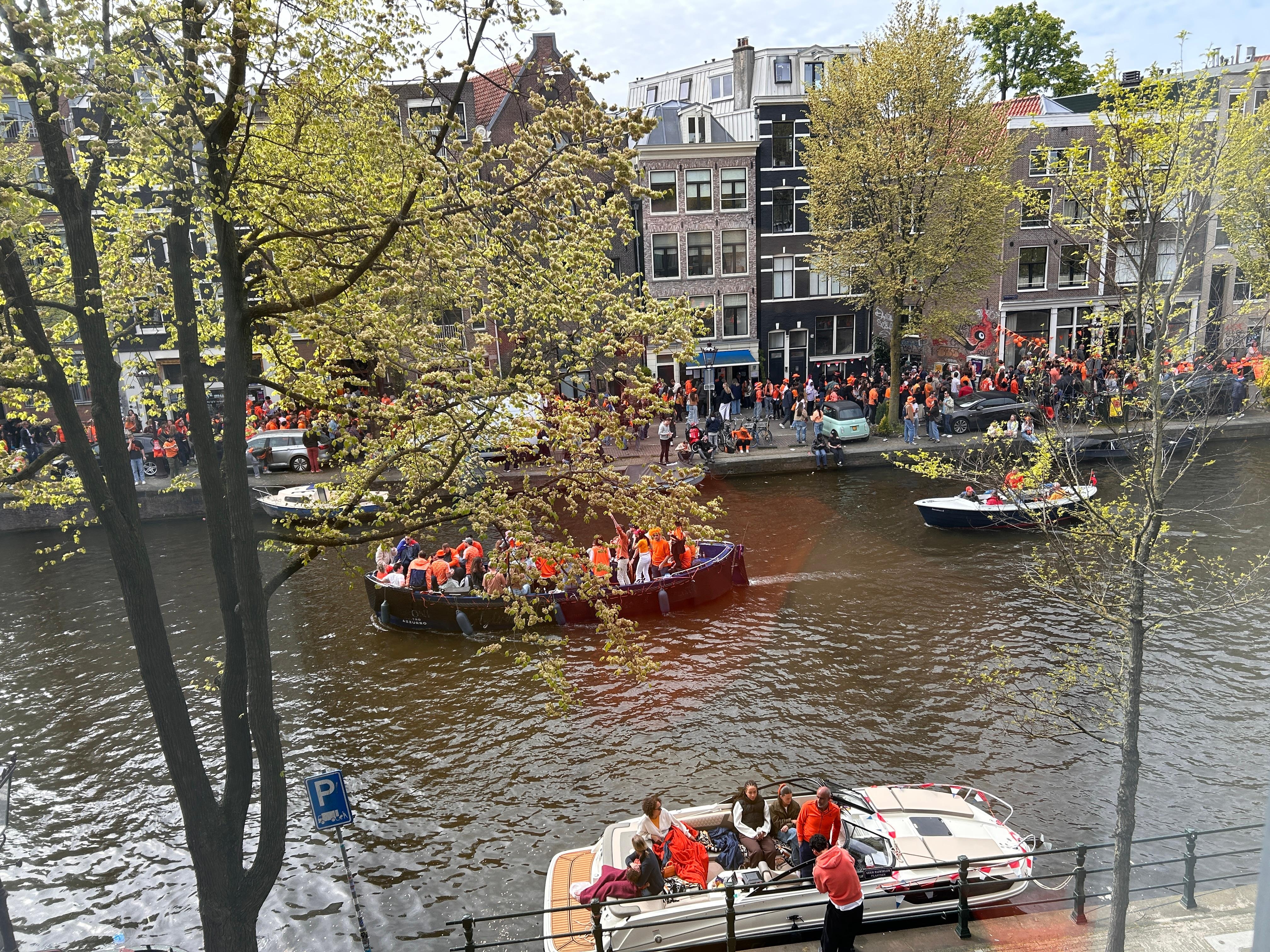 Some of the Kings Day Canal partiers
