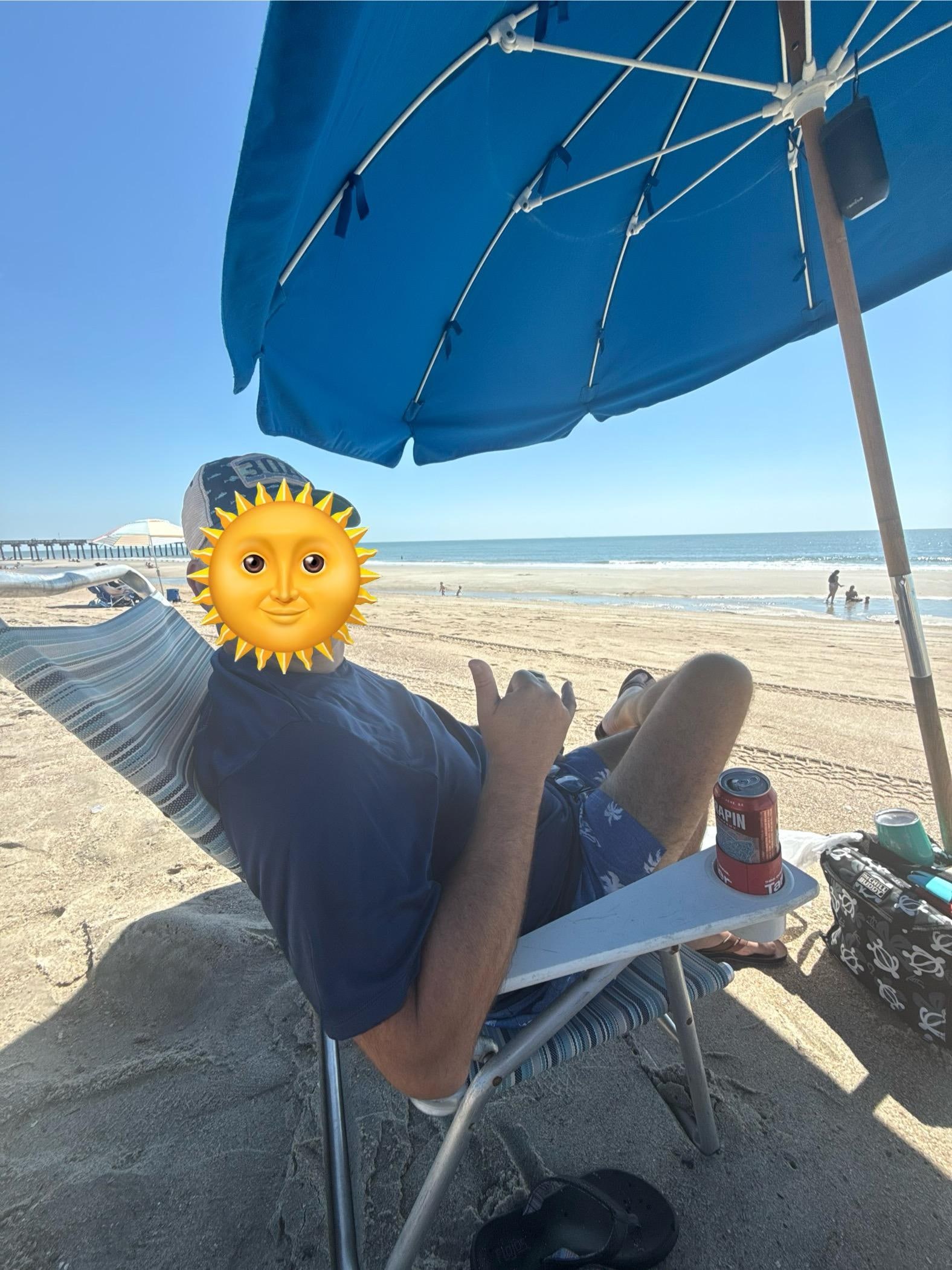 Provided beach equipment so awesome!