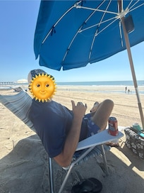 Provided beach equipment so awesome!