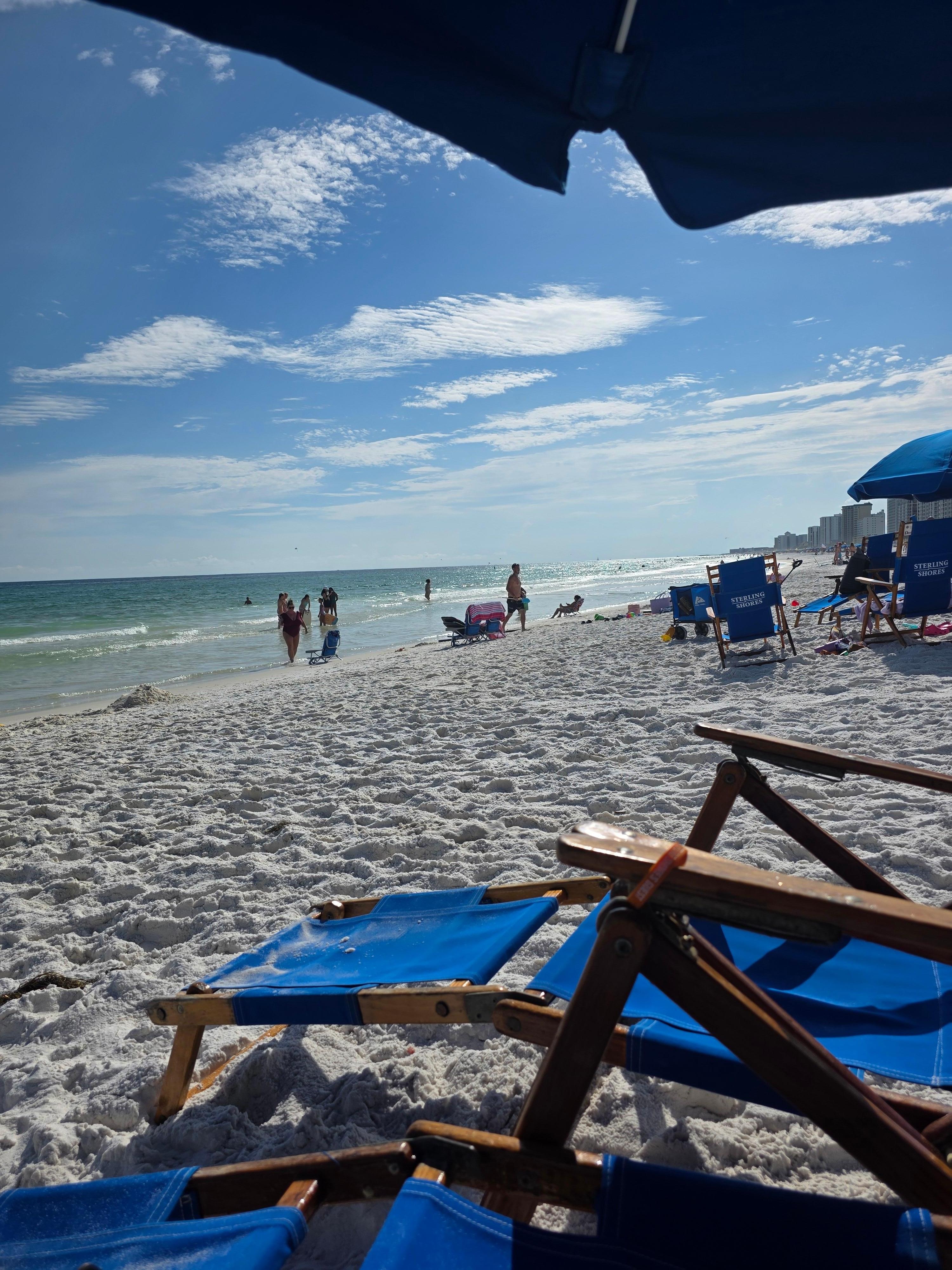 Beach Pic from Rental Chairs and Umbrella