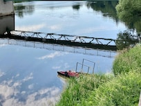 Steg mit eigenem Faltboot