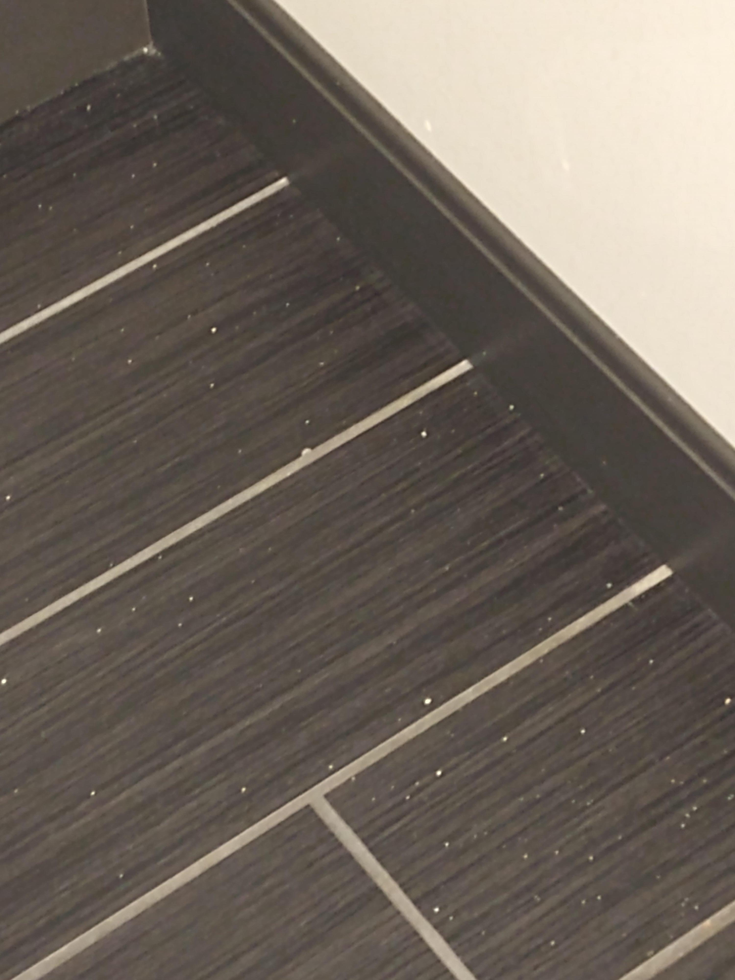 Behind bathroom door